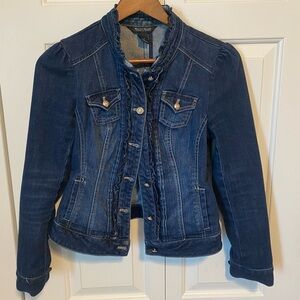 White House Black Market Dark Blue Denim Jacket